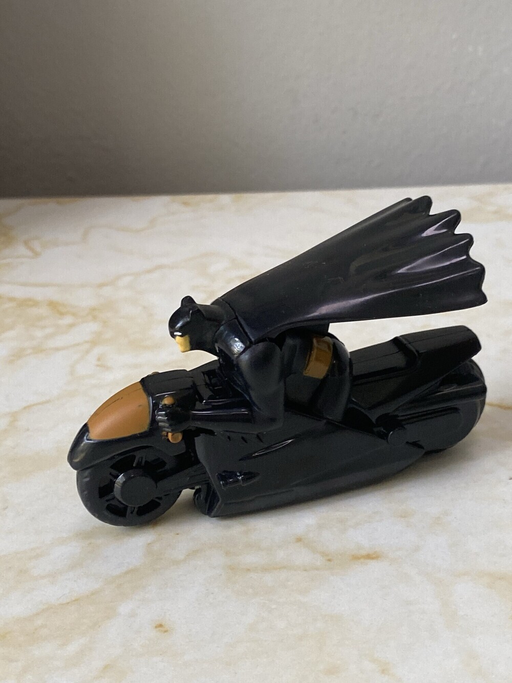 DC Comics Batman Black Gold Motorcycle Figure Toy